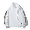 Men's New Casual Drawstring Zip Stand Collar Jacket