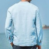 Men's Cotton Linen Casual Long Sleeve Shirt Pocket Loose Shirt Men's Cotton Linen Casual Long Sleeve Shirt Pocket Loose Shirt