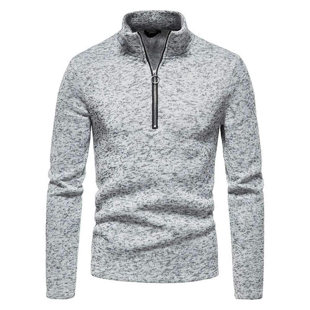 New Warm and Comfortable Half-Zip Turtleneck Men's Sweatshirt P1128