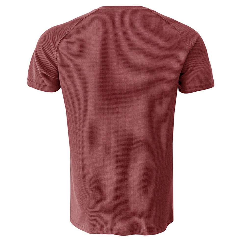 Waffle Button Raglan Men's Short Sleeve