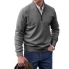 Men's Fashion Stand Collar Zipper Thermal Sweater