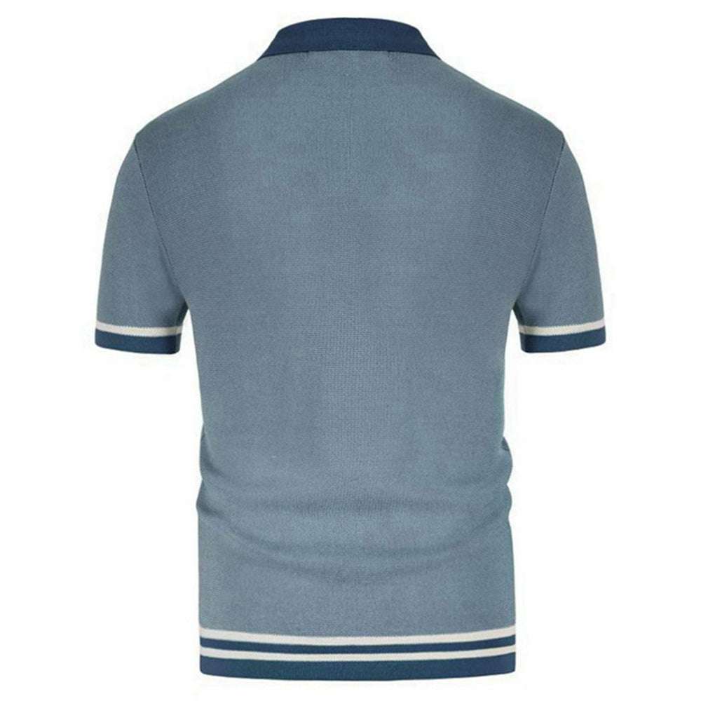 Button-down knitted polo shirt P1188