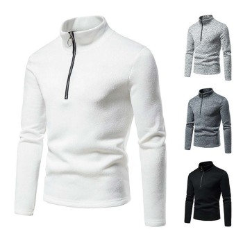 New Warm and Comfortable Half-Zip Turtleneck Men's Sweatshirt P1128