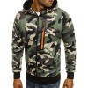 Men's camouflage hooded zipper cardigan sweater jacket P1209 Men's camouflage hooded zipper cardigan sweater jacket P1209