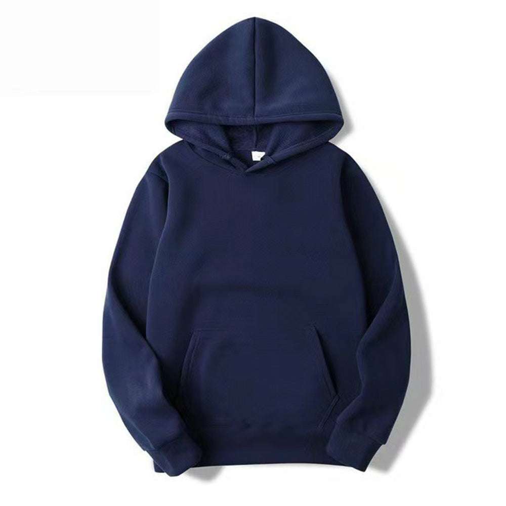 Multicolor Couple's Basic Fleece Thickened Hoodie Multicolor Couple's Basic Fleece Thickened Hoodie