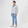 Men's Solid Color Stand Collar Hooded Jacket