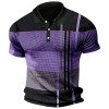 Summer Fashion Men's Color Block Polo Shirt P1113