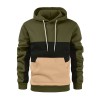 Men's spring autumn winter fashion color block hoodie