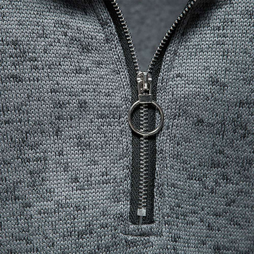 New Warm and Comfortable Half-Zip Turtleneck Men's Sweatshirt P1128