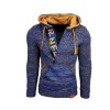 Men's Thermal Long Sleeve Hooded Drawstring Sweatshirt P1184
