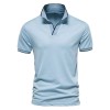 New solid color v-neck men's business POLO shirt casual short-sleeved P1024 New solid color v-neck men's business POLO shirt casual short-sleeved P1024