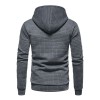 New Men's Fashion Check Casual Pocket Pullover Hoodie
