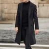 Men's Business Solid Color Casual British Style Coat