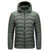 Men's winter simple casual hooded cotton coat