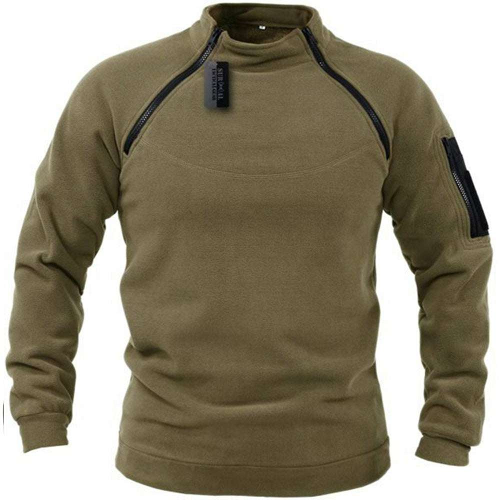 Solid color men's warm turtleneck sweater Solid color men's warm turtleneck sweater
