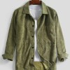 Men's Corduroy Pocket Solid Color Long Sleeve Shirt Men's Corduroy Pocket Solid Color Long Sleeve Shirt