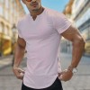 Spring Summer New V Neck Casual T Shirts For Men