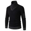 Men's Turtleneck Sweater Scarf Collar Casual Slim Fit Knit Pullover Men's Turtleneck Sweater Scarf Collar Casual Slim Fit Knit Pullover