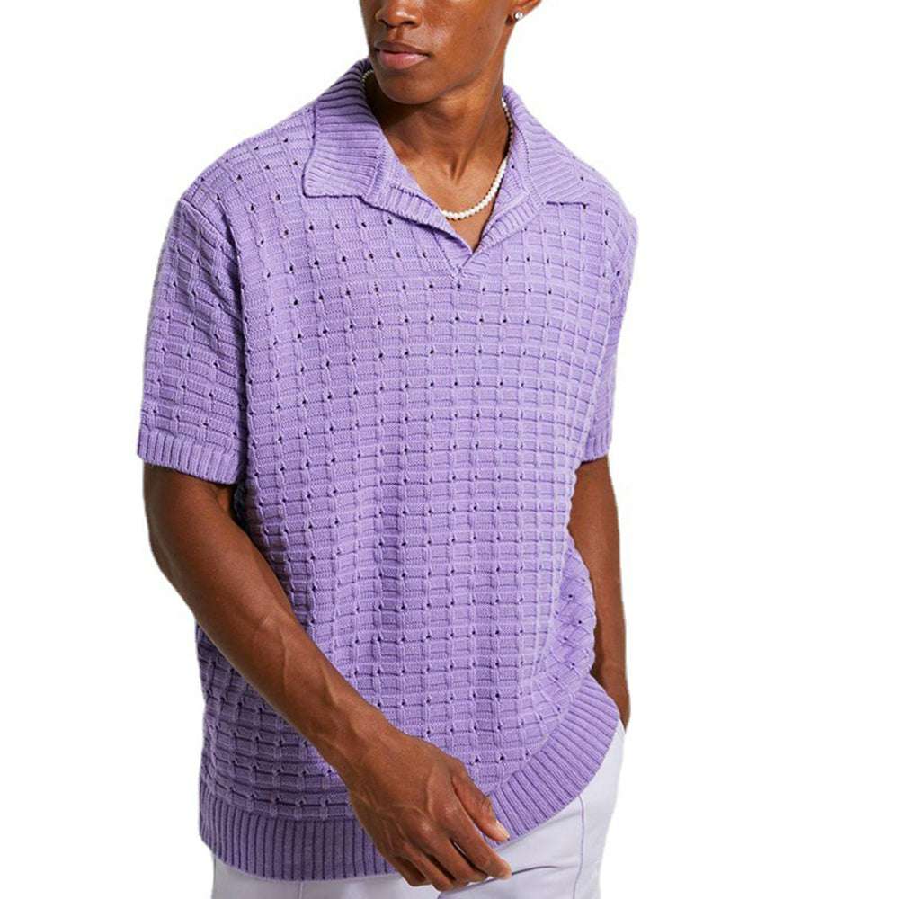 Men's knitted short-sleeve polo shirt P1194 Men's knitted short-sleeve polo shirt P1194