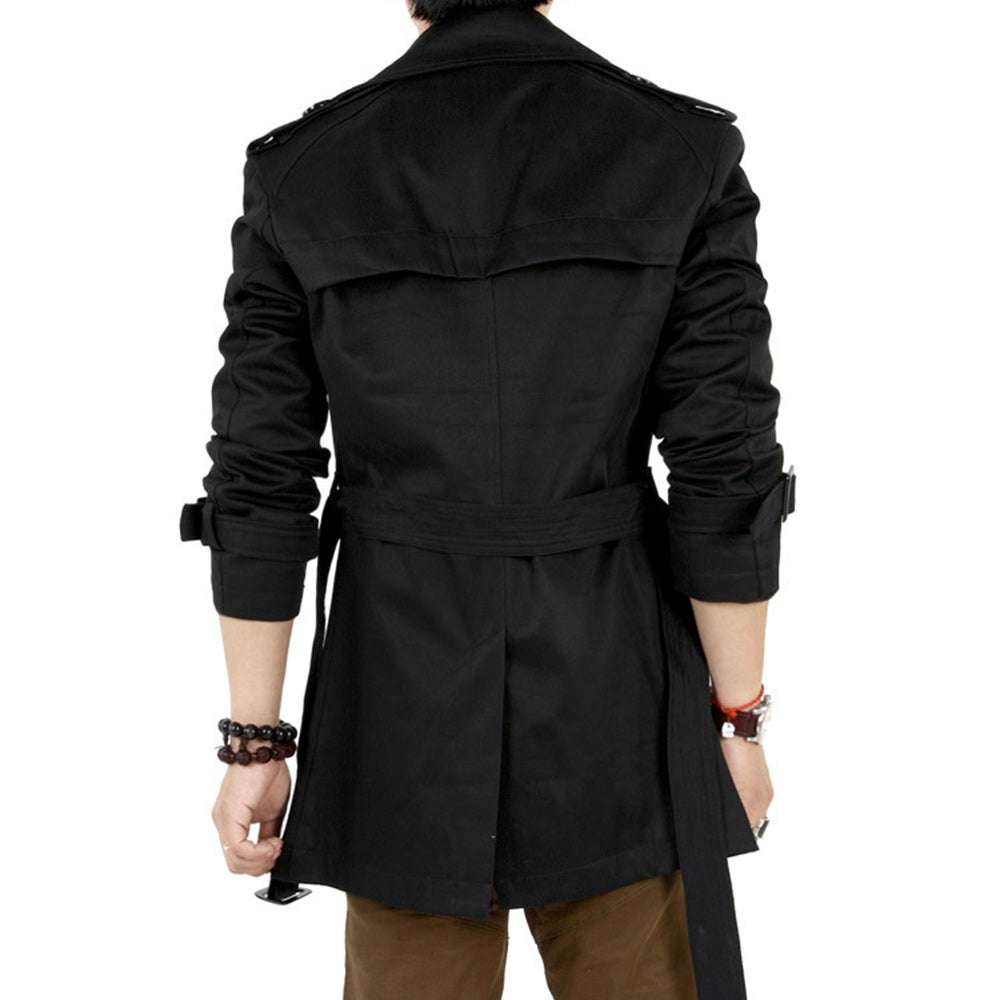 New Men's Slim Solid Color Long Sleeve Windbreaker