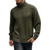 Men's Solid Color Long Sleeve Knit Turtleneck Sweater Men's Solid Color Long Sleeve Knit Turtleneck Sweater