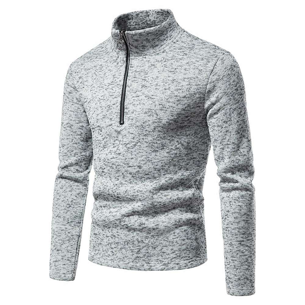 New Warm and Comfortable Half-Zip Turtleneck Men's Sweatshirt P1128
