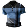 Summer Fashion Men's Color Block Polo Shirt P1113