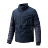 Men's stand collar thin winter thermal padded jacket