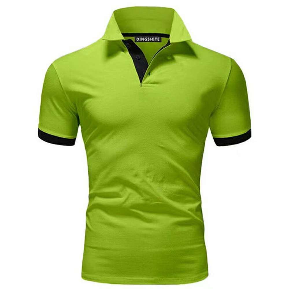 New Men's Stitching Contrast Color Slim Polo Shirt P1131 New Men's Stitching Contrast Color Slim Polo Shirt P1131