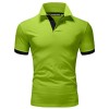 New Men's Stitching Contrast Color Slim Polo Shirt P1131 New Men's Stitching Contrast Color Slim Polo Shirt P1131