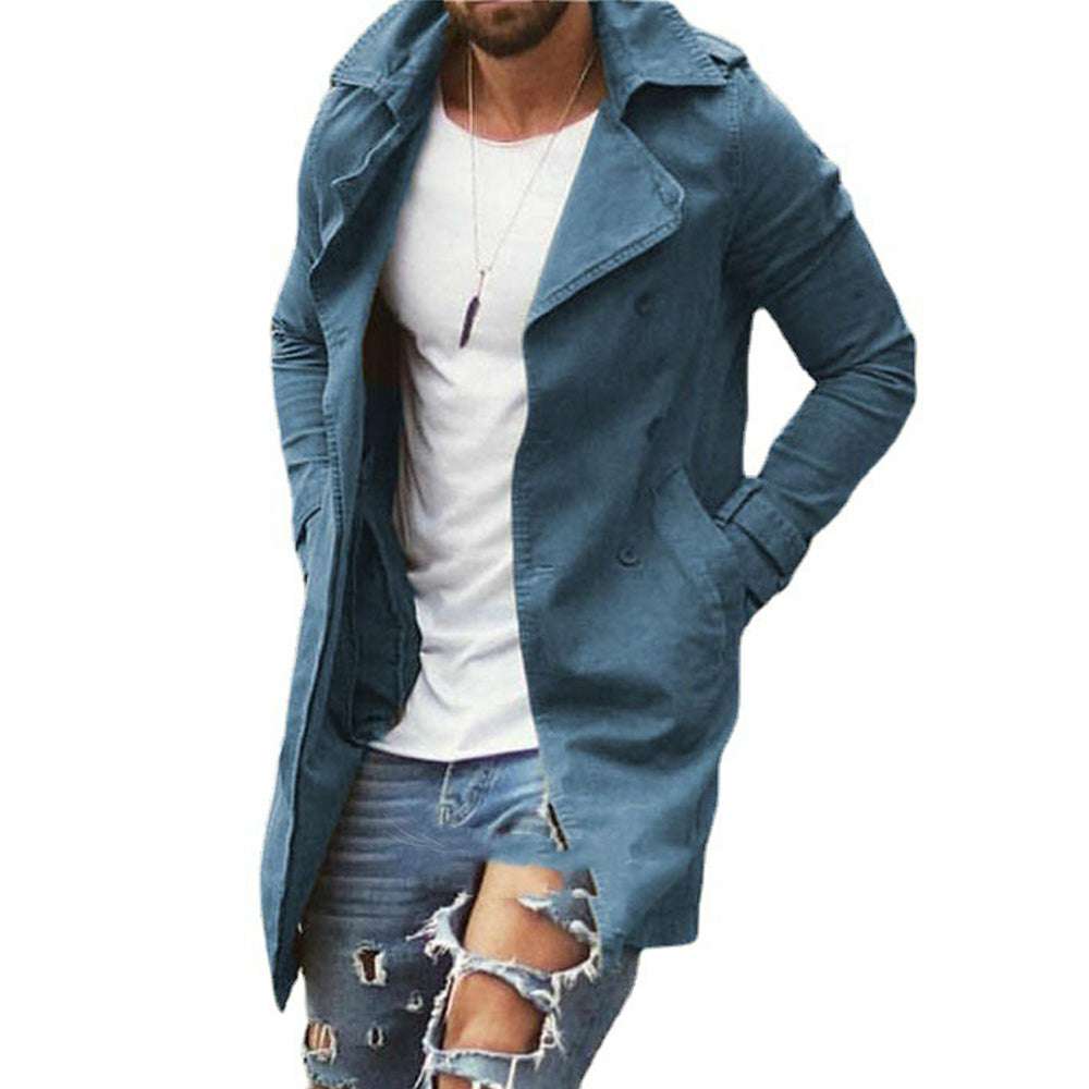 Men's Fashion Solid Color Thin Windbreaker