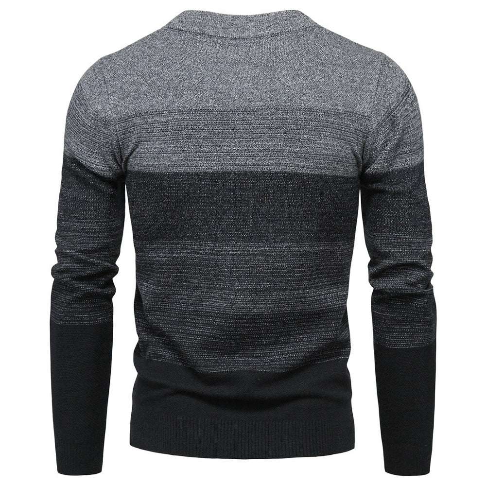 Men's Fashion Motley Knit Sweater Cardigan P1232
