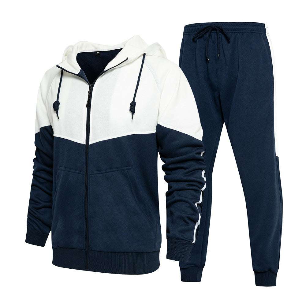 Men's Zip Hooded Long Sleeve Trousers Casual Suit Men's Zip Hooded Long Sleeve Trousers Casual Suit
