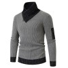 Men's Turtleneck Sweater Scarf Collar Casual Slim Fit Knit Pullover Men's Turtleneck Sweater Scarf Collar Casual Slim Fit Knit Pullover