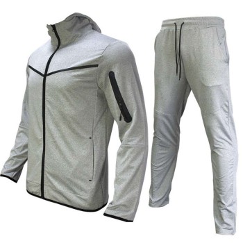 Men's Fashion Zipper Long Sleeve Trousers Set