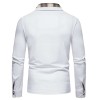 New Men's Plaid Long Sleeve Color Matching Polo Shirt New Men's Plaid Long Sleeve Color Matching Polo Shirt