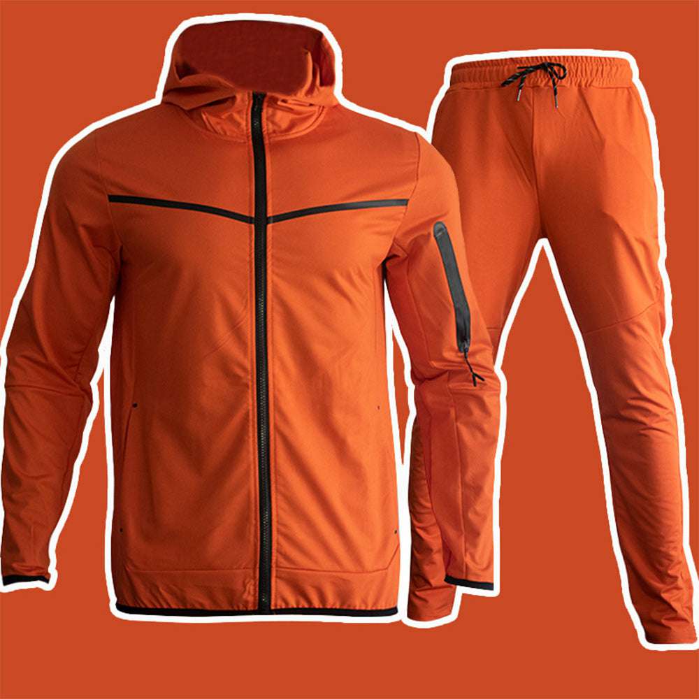 New Men's Fashion Contrast Color Casual Sports Suit New Men's Fashion Contrast Color Casual Sports Suit