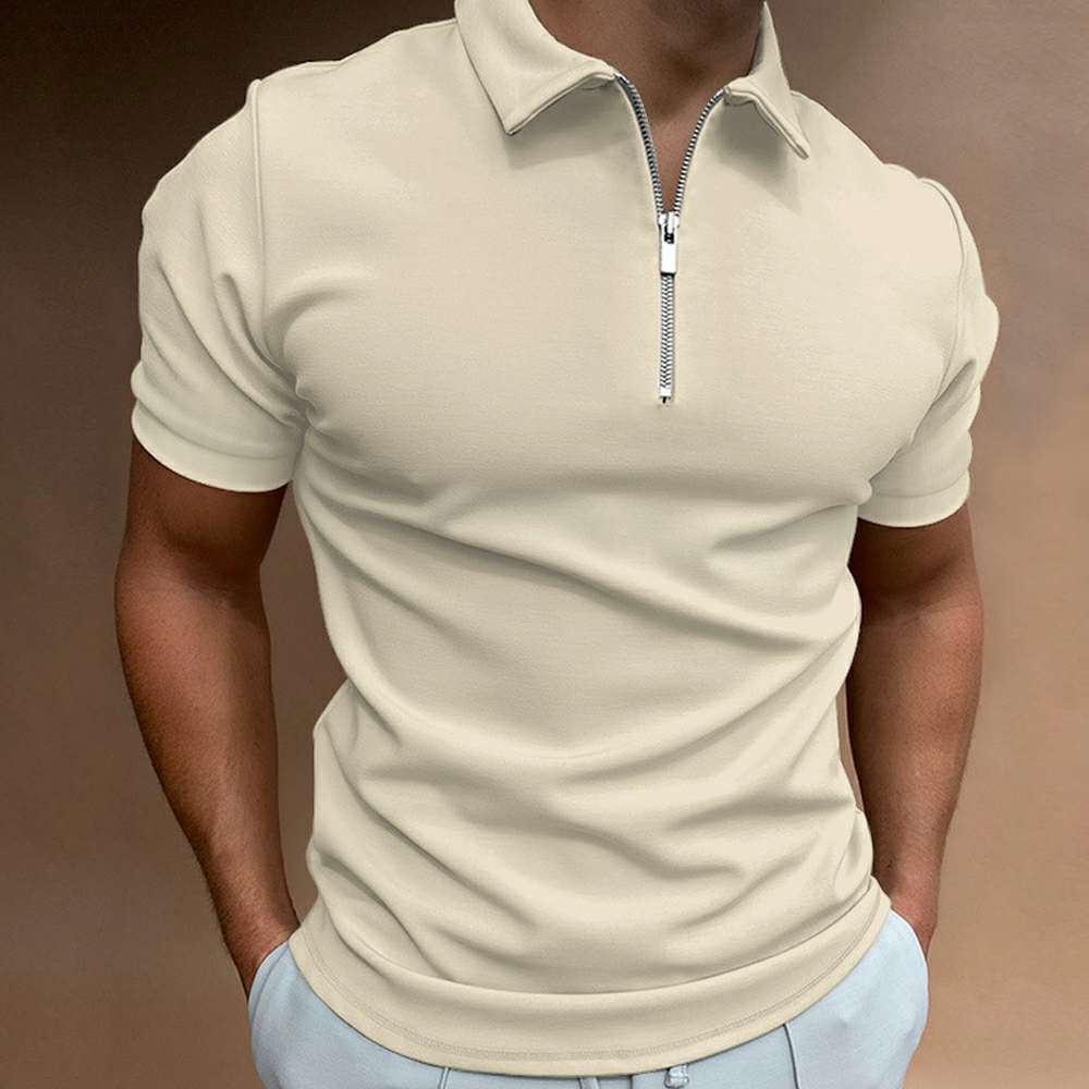 Summer men's polo shirt solid color short-sleeved lapel t-shirt P1123 Summer men's polo shirt solid color short-sleeved lapel t-shirt P1123
