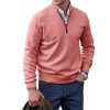 Men's Fashion Stand Collar Zipper Thermal Sweater
