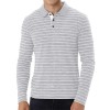 New Men Striped Casual Breathable Long Sleeve Polo Shirt New Men Striped Casual Breathable Long Sleeve Polo Shirt