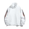 Men's New Casual Drawstring Zip Stand Collar Jacket