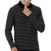 New Men Striped Casual Breathable Long Sleeve Polo Shirt New Men Striped Casual Breathable Long Sleeve Polo Shirt