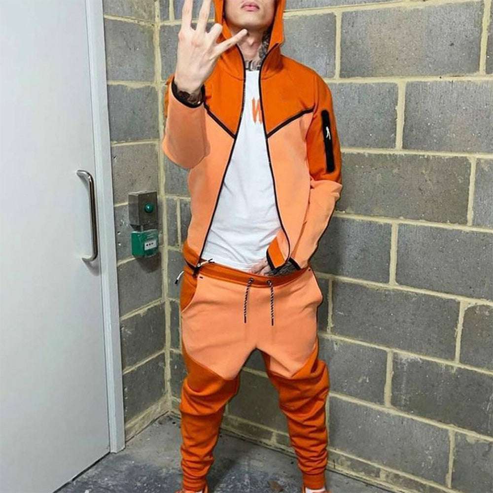 Men's Fashion Zipper Long Sleeve Trousers Set Men's Fashion Zipper Long Sleeve Trousers Set