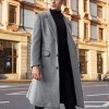 Men's Business Solid Color Casual British Style Coat