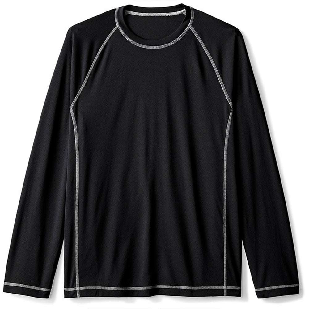 New Men's Fashion Solid Color Raglan Sleeve Loose Long Sleeve T-Shirt New Men's Fashion Solid Color Raglan Sleeve Loose Long Sleeve T-Shirt