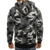 Men's camouflage hooded zipper cardigan sweater jacket P1209 Men's camouflage hooded zipper cardigan sweater jacket P1209