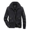 Men's lamb fleece Lapel Solid Color Jacket Men's lamb fleece Lapel Solid Color Jacket