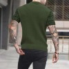 Men's fashion color block print short sleeves Men's fashion color block print short sleeves