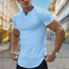 Spring Summer New V Neck Casual T Shirts For Men