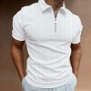 New Men's Vertical Stripe Slim Polo Short Sleeve P1115 New Men's Vertical Stripe Slim Polo Short Sleeve P1115